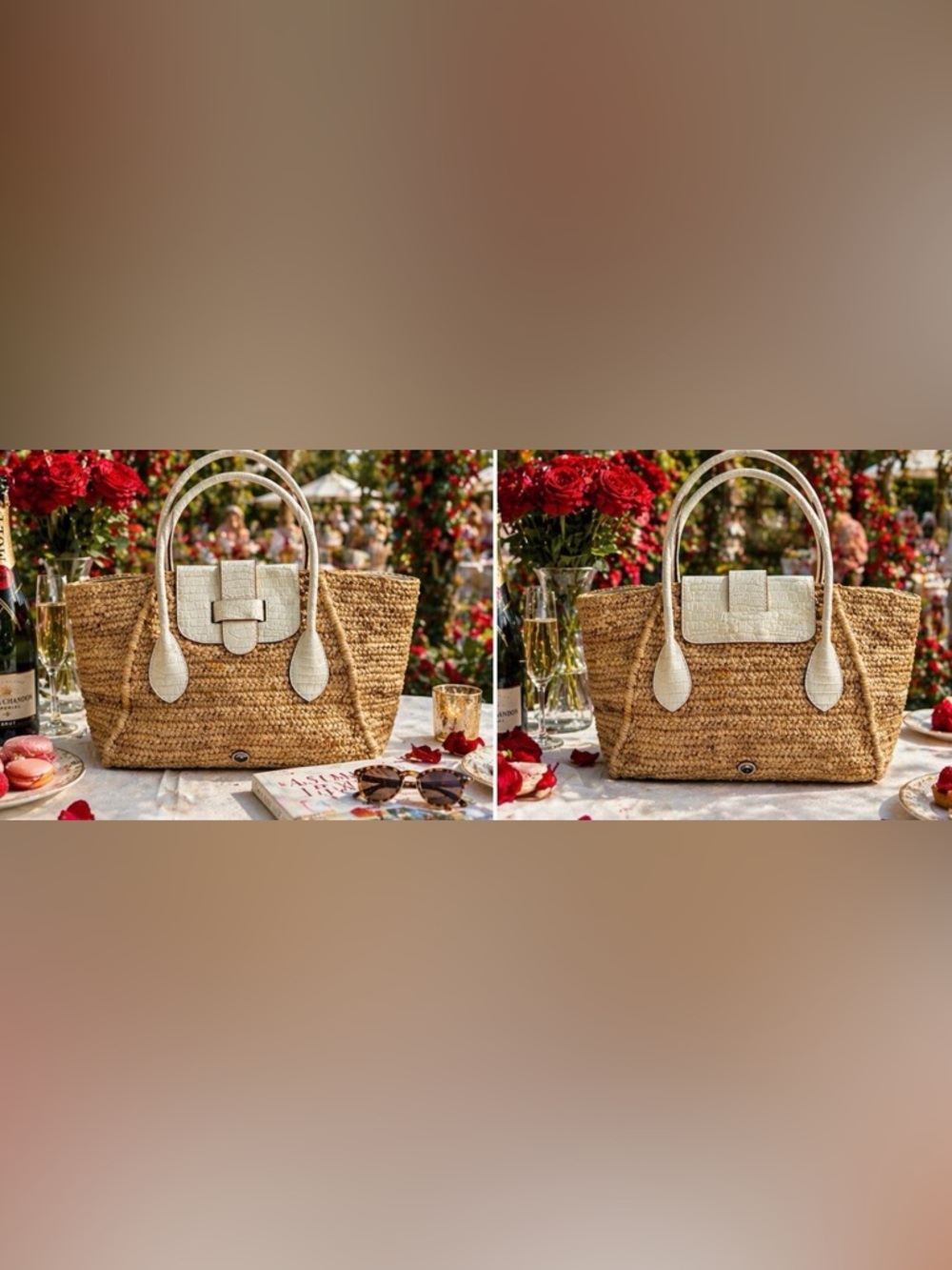 Pamela Munson raffia Tote Bag ideal for summer styling